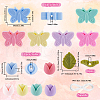 SOFPLATE 24Pcs 3 Styles Food Grade Eco-Friendly Silicone Focal Beads with Round Nylon Thread SIL-SP0001-12-2
