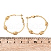 304 Stainless Steel Oval Hoop Earrings EJEW-Z098-30G-5