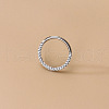 G23 Stainless Steel Micro Pave Clear Cubic Zirconia Cartilage Earrings WG72C09-05-1