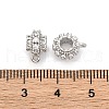 Brass Micro Pave Cubic Zirconia Tube Bails KK-H513-03P-3
