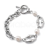 Stainless Steel Cable Chains Link Bracelets BJEW-F485-02P-4