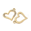 Alloy Rhinestone Pendants PALLOY-S052-01G-D-2