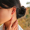 Two Tone 304 Stainless Steel Hoop Earrings EJEW-K257-02E-GP-4