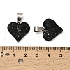 201 Stainless Steel Clay Pendants STAS-R166-02A-P-3