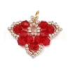 Handmade Glass Pendants PALLOY-MZ00750-2