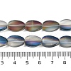Electroplate Glass Beads Strands EGLA-C009-01B-HP01-4