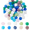 DELORIGIN 40Pcs 10 Colors  Transparent Glass Beads GLAA-DR0001-01-1