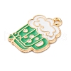 Saint Patrick's Day Alloy Enamel Pendants FIND-M060-24A-G02-3
