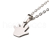 Non-Tarnish Stainless Steel Pendants Necklaces NJEW-K267-01F-P-1