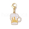 4Pcs Oktoberfest Theme Alloy Enamel Pendant Decorations HJEW-JM02931-4
