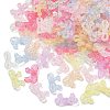 Transparent Crackle Acrylic Beads OACR-B031-12-1