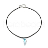 Waxed Cord Necklaces NJEW-P310-06P-01-2
