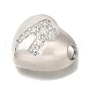 Rack Plating Brass Micro Pave Cubic Zirconia Pendants KK-I722-04P-R-2