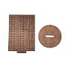 Rectangle Shape Wood Earring Display Stands ODIS-K004-02-4