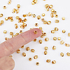 HOBBIESAY 100Pcs 5 Style Rack Plating Brass Beads KK-HY0003-53-3