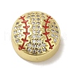 Rack Plating Brass Micro Pave Cubic Zirconia Beads KK-P272-02G-1