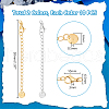 Unicraftale 20Pcs 2 Colors 304 Stainless Steel Chain Extender STAS-UN0060-91-3