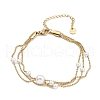 304 Stainless Steel Ball Chains Bracelets BJEW-P343-03G-2