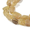 Raw Rough Natural Yellow Apatite Beads Strands G-M453-D07-4