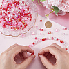 SOFPLATE 1650Pcs Valentine's Day Transparent Acrylic Beads SACR-SP0001-11-3