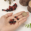 2 Sets 2 Colors Natural Black Agate & Red Agate Beads G-TA0001-45-15