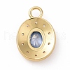 Eco-friendly Brass Micro Pave Cubic Zirconia Pendants KK-D079-23G-02-2