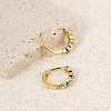 Vintage Brass Evil Eye Hoop Earrings SO6114-3