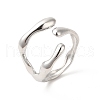 304 Stainless Steel Cuff Finger Ring RJEW-E063-32P-1