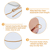 Zinc Alloy Phone Hand Strap Chains Adjustable Diagonal Chain wave Clip FIND-WH0260-56LG-4