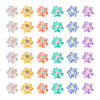 120Pcs 6 Colors Opaque Resin Cabochons CRES-TA0001-28-11