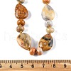 Natural Crazy Agate Beaded Necklaces NJEW-S399-23-4