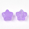 Transparent Spray Painted Glass Beads X1-GLAA-N035-01-A04-2