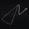Anti-Tarnish Rhodium Plated 925 Sterling Silver Necklaces STER-M034-40B-1