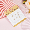 Beebeecraft 10Pcs Rack Plating Brass Clear Cubic Zirconia Charms ZIRC-BBC0003-06-6