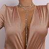 Alloy Full Crystal Rhinestone Long Tassel Y Necklaces for Nightclub FS-WG5F917-02-1