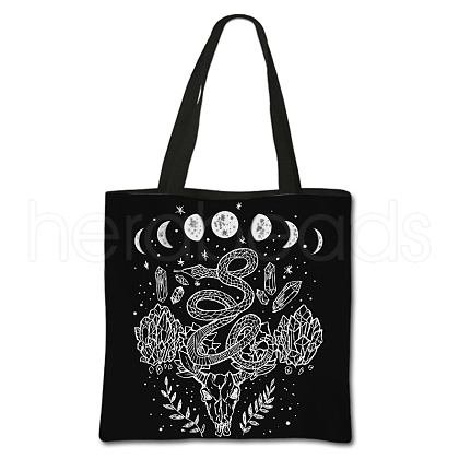 Gothic Printed Polyester Shoulder Bags PW-WG68108-21-1