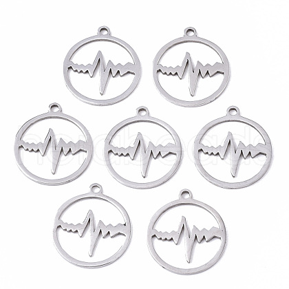 Non-Tarnish 201 Stainless Steel Pendants STAS-N091-97-1