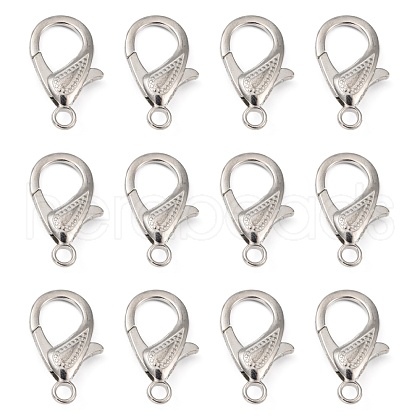 Zinc Alloy Lobster Claw Clasps PALLOY-D008-P-1