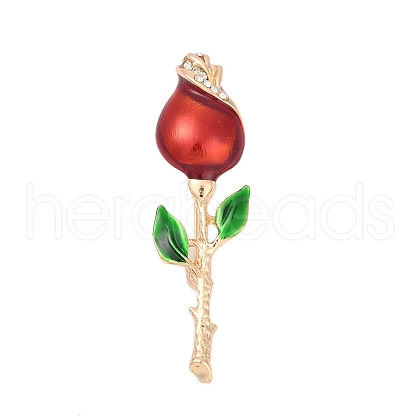 Rose Enamel Pins PALLOY-D361-16G-1
