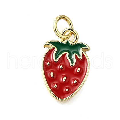 Brass Enamel Pendants KK-B136-07G-06-1