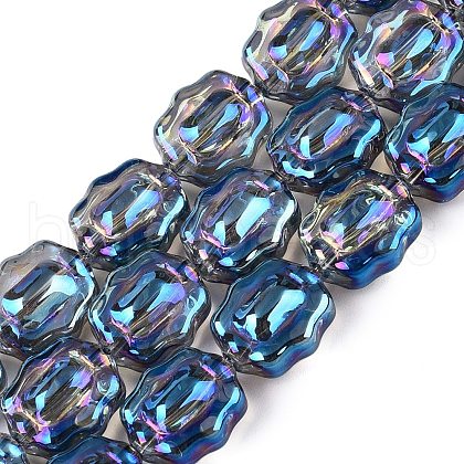 Electroplate Glass Beads Strands EGLA-T021-05H-1
