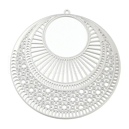 Non-Tarnish 304 Stainless Steel Filigree Pendants STAS-K257-03P-1