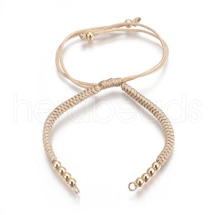Nylon Cord Braided Bead Bracelets Making BJEW-F360-F12-1