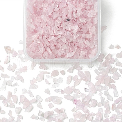 50G Natural Rose Quartz Chip Beads G-YW0001-62-1