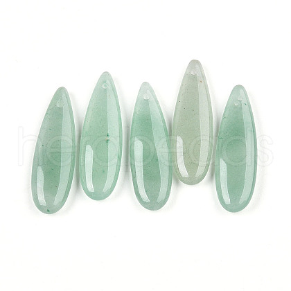 Natural Green Aventurine Pendants G-N348-02A-1