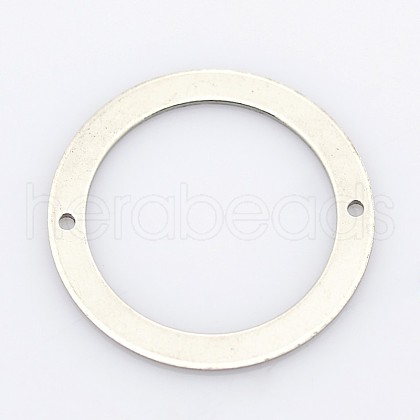 Tarnish Resistant 201 Stainless Steel Ring Slice Links X-STAS-G113-72P-1