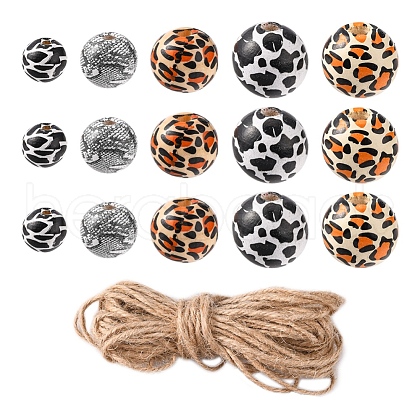 DIY Wood Beaded Pendant Display Decoration Making Kit DIY-YW0005-97-1