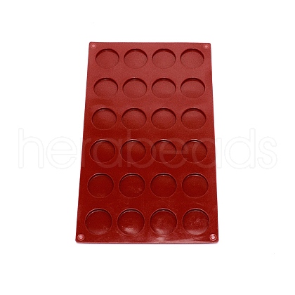 Flat Round DIY Food Grade Silicone Molds DIY-WH0305-29-1