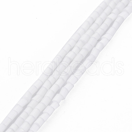 Glass Silk Stain Style Beads Strands GLAA-N047-001A-07-1