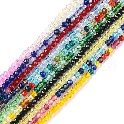 Transparent Glass Beads Strands GLAA-XCP0001-45-1